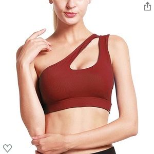 Running Girl - one shoulder sports bra